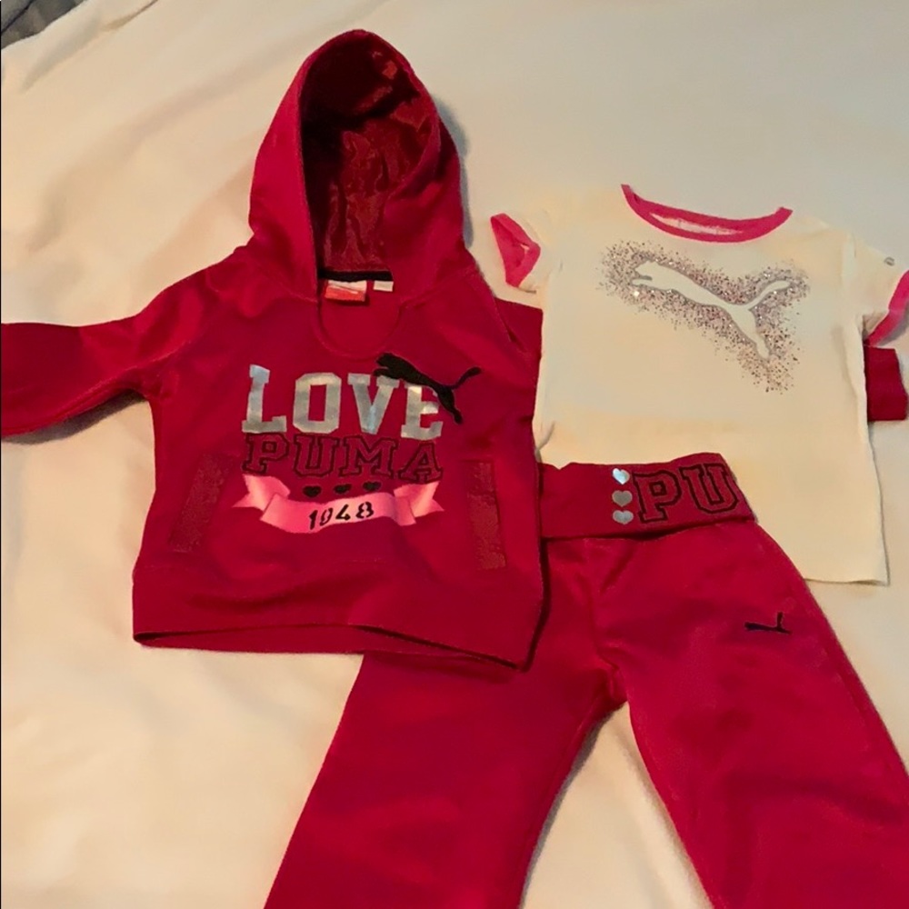 Puma 3-piece girls outfit, size 4/5